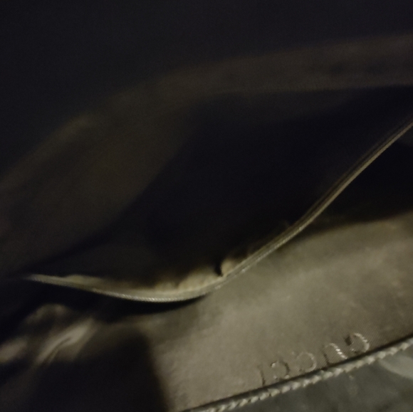 Black Gucci Leather Tote Bag with Bamboo Handles - Picture 7 of 10